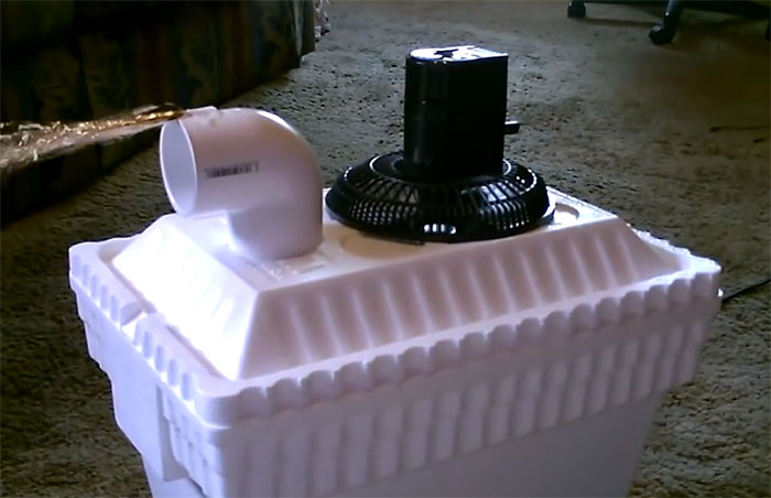 DIY Solar Powered Air Cooler for $15