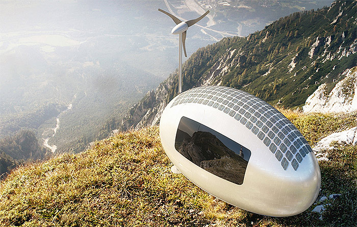 They are also making a mobile travel camper version of the Ecocapsule.
