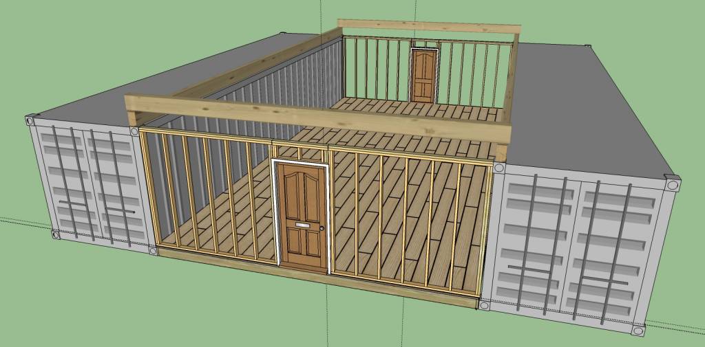 Container Cabin Frame 12 Steps How To Build a Cozy 1720sqft Solar Powered Shipping Container ...